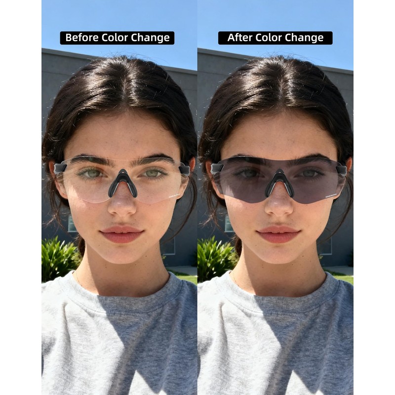 Innerking Cycling Glasses Photochromic Sunglasses for Men Women