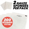 Sterile Gauze Pads, 2” x 2” Disposable 4-Ply Non-Woven Gauze