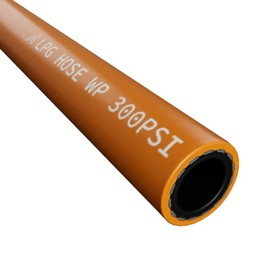 ap automotive 5mm Rubber LPG Gas Propane Hose ISO3821 Orange 4 Metre