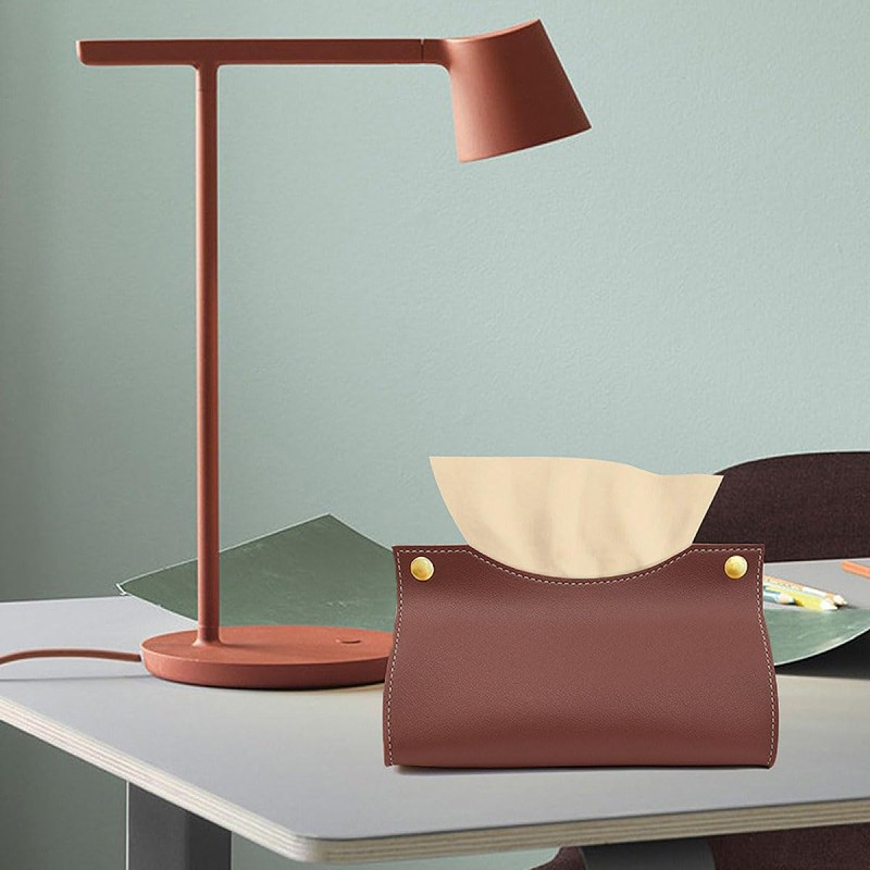 Tissue Box, Leather Tissue Box Bag, Rectangular Leather Cosmetic Tissue