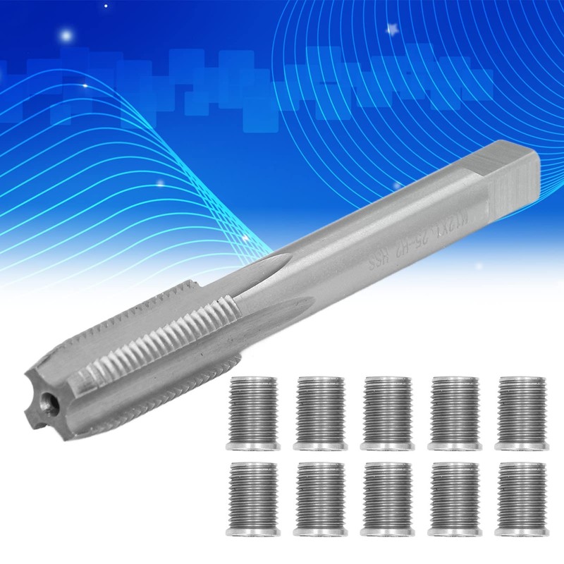 Thread Repair Tool, Universal M10x1.25 Bolt Comprehensive Kit for Gasoline