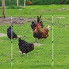 60'' Fiberglass Electric Fence Posts with Double Spikes for Animals,