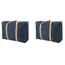 Palmetto Housewares Duffel Bag 2PCS Oxford Cloth Color Navy Blue Set of 2 Pieces Luggage Bag (Large)