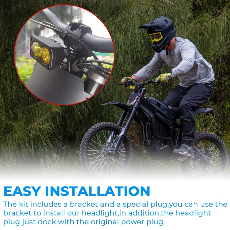 Dirtbike Headlight Kit for Talaria Sting R MX4 PC Lens