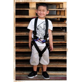 Fusion Climb Full Body Harness Black, Warrior Kids, KH-201A-C-BLK