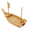 Sushi Boat Serving Tray, 31.5 Inch Large Size Bamboo Sushi