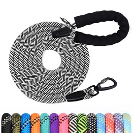 Dog Lead, 1.2 m, 1.5 m, 2 m, 3 m, 5 m, 10 m, 15 m, 20 m, 30 m, with Padded Robust Dog Lead, Suitable for Training and Walking, Small, Medium and Dogs, Lockable Carabine