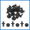 VekAuto 10pcs Black Car Bumper Door Trim Clips 6mm Hole