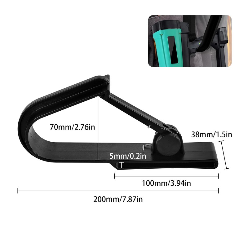 Universal Tool Belt and Cordless Drill/Impact Wrench Holder, Tool Belt