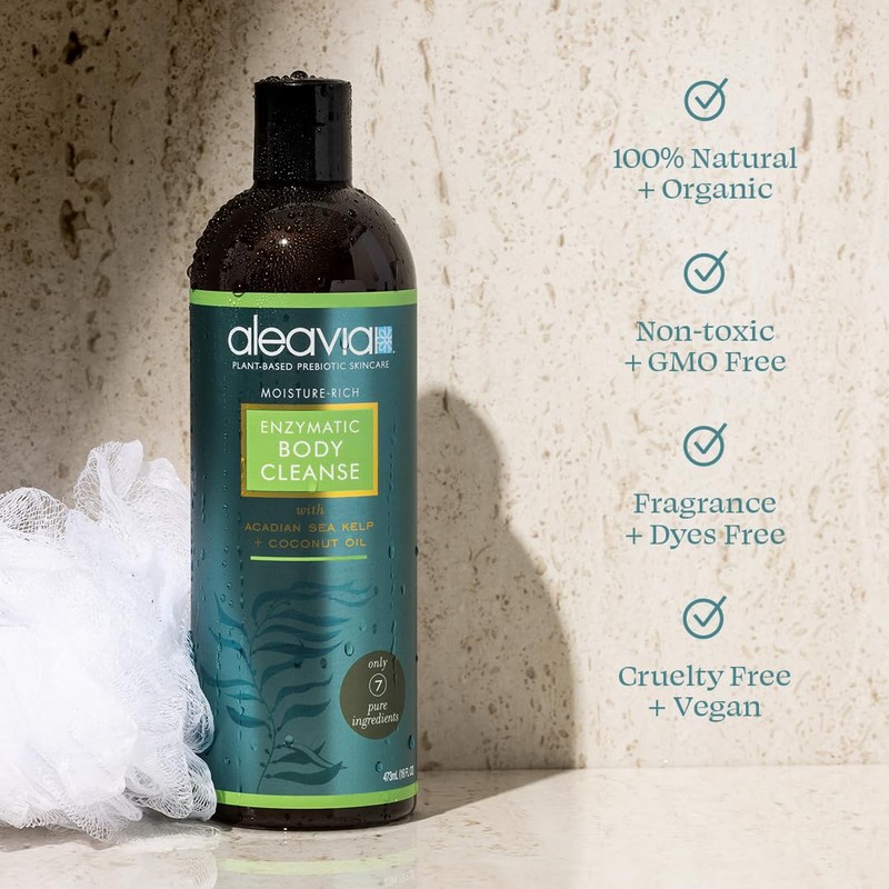 Aleavia Body Cleanse – Organic & All-Natural Prebiotic Body Wash