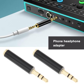 OTOTEC 8pcs 4 Poles to 3 Poles Jack Converter Adapter TRRS Female to TRS Male Microphone Connector 3.5mm Plug Jack for Compurter Phone