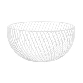 Poeland Metal Wire Fruit Basket Kitchen Countertop Fruit Bowl Vegetable Holder for Bread, Snacks, Households Items Storage for Kitchen/Livingroom