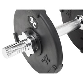 Bad Company Spinlock Collars for All Standard 30/31 mm Barbell Bars with Thread Attachment I Lock for Attaching Weight Plates I Solid Steel
