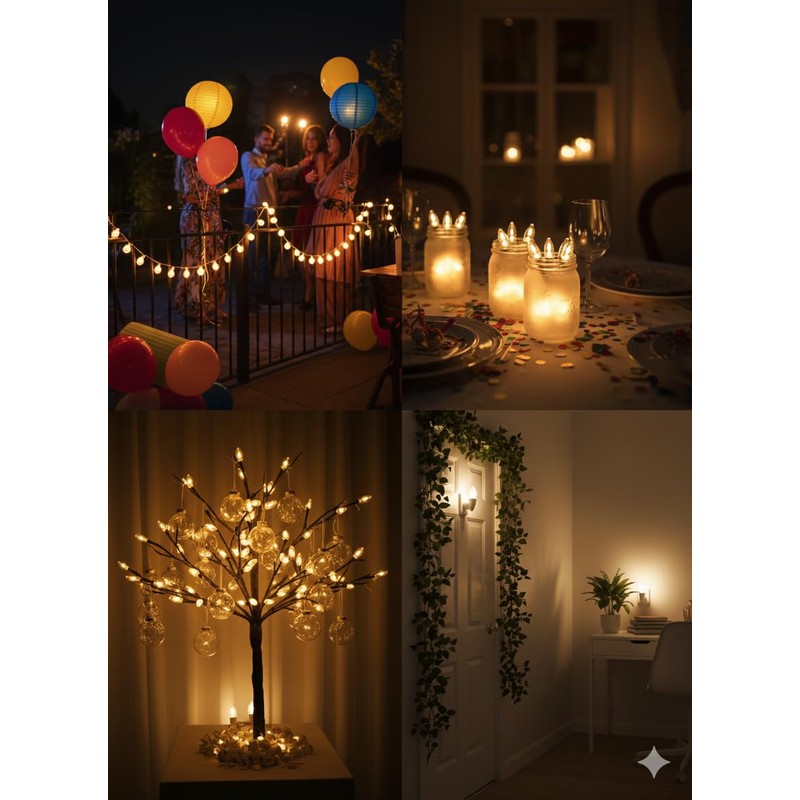 FamilyMaid Clear Night Light Bulbs – 6PC