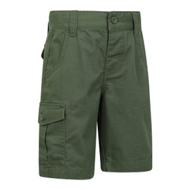Mountain Warehouse Printed Kids Cargo Shorts Khaki Kids Size 9-10 Years
