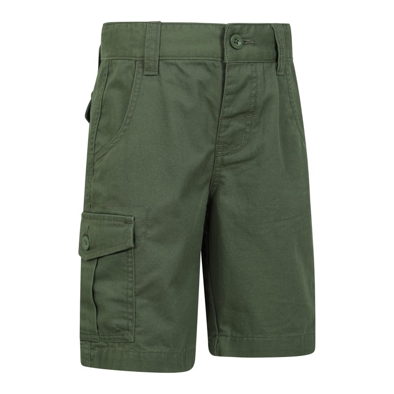 Mountain Warehouse Printed Kids Cargo Shorts Khaki Kids Size 9-10