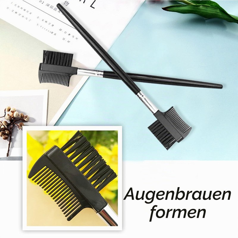 1 eyelash comb and brow brush, eyebrow comb, eyebrow brush