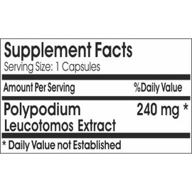 Polypodium Leucotomos Extract 240mg ~ 200 Capsules - No Additives ~ Naturetition Supplements