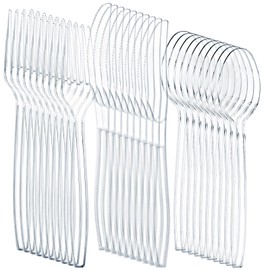 Liacere Liacere 360 Pieces White Plastic Forks - Heavyweight Disposable Forks - 6.7inch Heavy Duty Plastic Forks - White Plastic Utensils - Perfect for Parties Dinners Restaurants