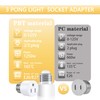 Sevici Light Socket to Plug Adapter, Convert Light Bulb Socket