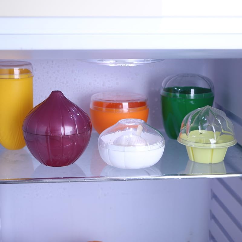 XIZHI 2 Pack Onion Storage Containers Reusable Refrigerator Onion Saver