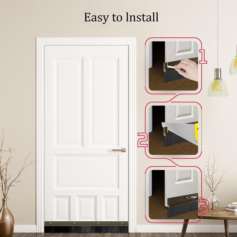 Brush Seal Made of Aluminium, Door Seal with Brush for