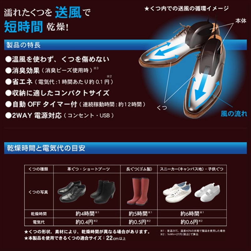 Top Land (Topland) Shoes Dryer (Outlet/USB Supported) Brown M7510 –