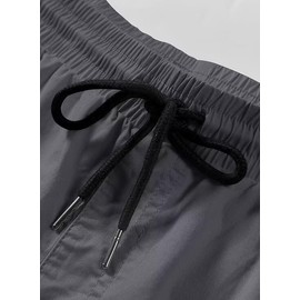 Tansozer Men's Summer Chino Shorts with Elasticated Waist, darkblue