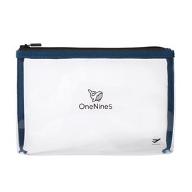 OneNine5 Havelock Blue Airport Clear Plastic Toiletry Bag. for Eco-Friendly Travel Wash Bag. Reusable & TSA Approved Pouch for 100ml Liquid Bottles & Holiday Essentials. 1 Litre Volume. Mens, Women