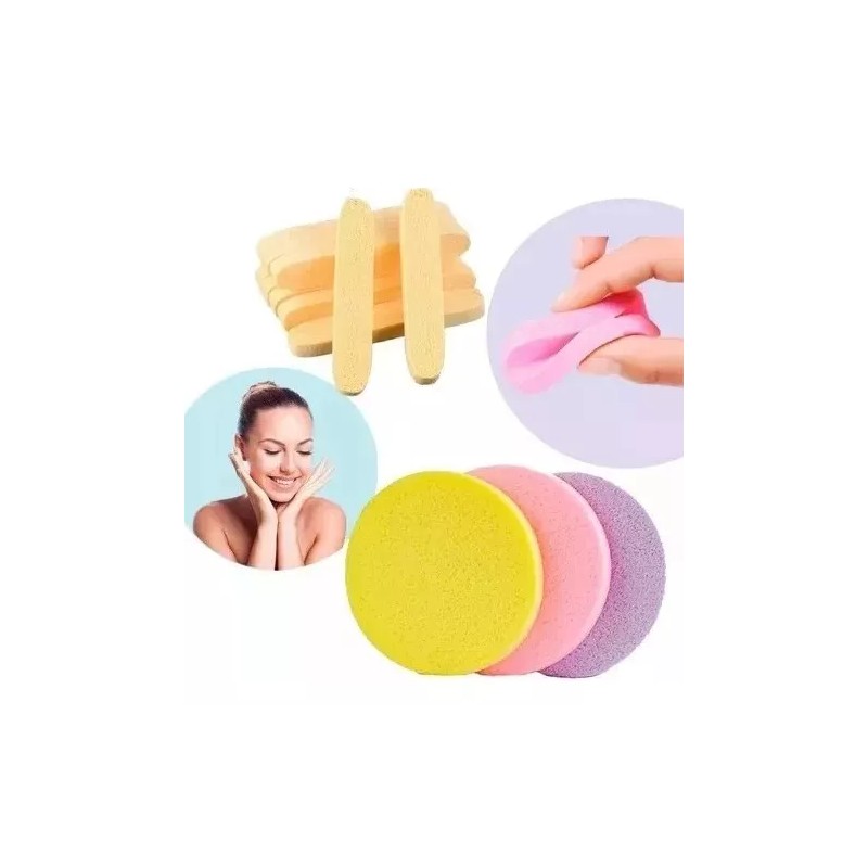 Universo en Linea Esponja Fibra Celulosa Natural Limpieza Facial Pachs
