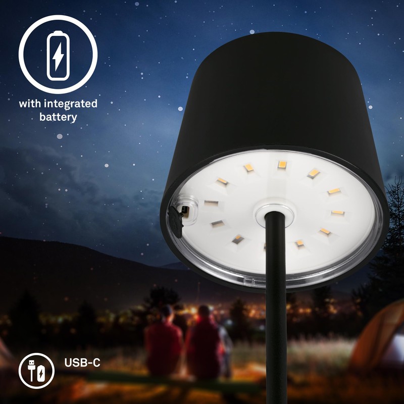 BRILONER - LED Table Lamp Wireless Dimmable Bedside Lamp Touch
