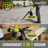 SnapFresh Leaf Vacuum, 2-in-1 Cordless Blower & Vacuum with 4.0Ah