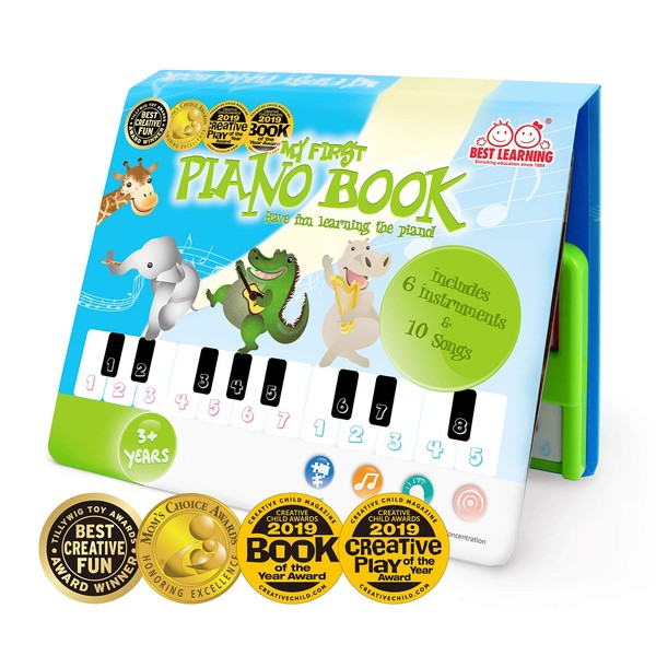 BEST LEARNING My First Piano Book - Educational Musical Toy for Toddlers Kids Ages 3 Years and up - Ideal Gift for Boys and Girls