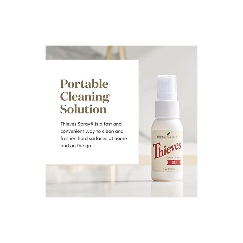 Young Living Thieves Spray | 1 oz | Portable Cleaner