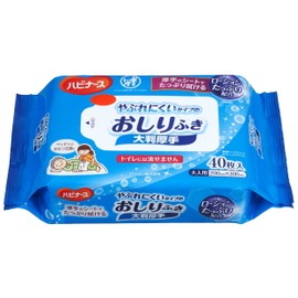 Habiners Anti-Tear Wipes, Large, Thick, Piece