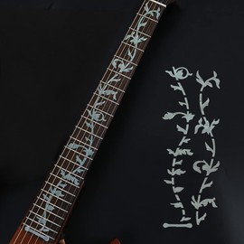 Alnicov Guitar Fretboard Markers Inlay Stickers,DIY Guitar Neck Fretboard Stickers for Bass Acoustic Guitar Electric Guitar,Tree of Life,White
