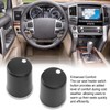 Aramox 2pcs Car Seat Heater Switch Knob, Rotary, Black, Manual