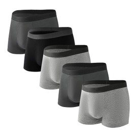 Robesbon Men's Boxer Briefs Comfortable Bamboo Viscose Fiber Tagless Design Multipack Underwear Size Medium