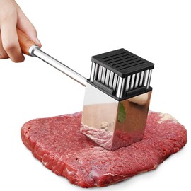Welhammsae Meat Tenderiser Stainless Steel Meat Hammer with Non-Slip Handle Steak Hammer Meat Tenderizer for Cutlets, Steak, Beef, Pork, Chicken