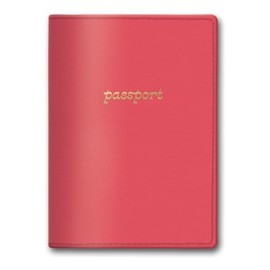 Lady Jayne Hazy Florals Coral Solid Passport Cover (80883)