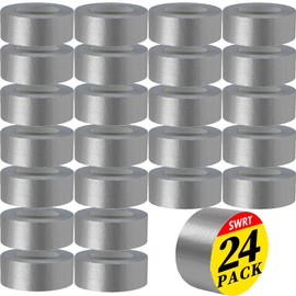 SWRT 24-Pack 9 Mil Silver Heavy Duty Duct Tape Strong Adhesive, 2 Inch x 720 Yd Duct Heavy Duty Waterproof All Weather Gray Duct Tape No Residue Sealing & Patching for Indoor&Outdoor Repair