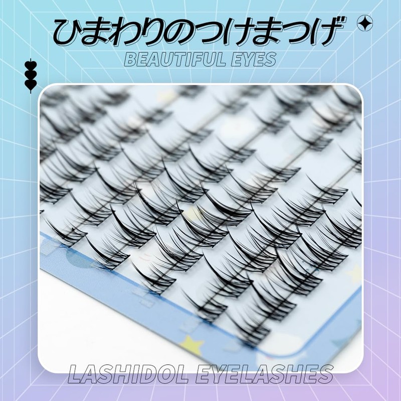 LASHIDOL Large Capacity Partial False Eyelashes, Partial False Eyelashes, False