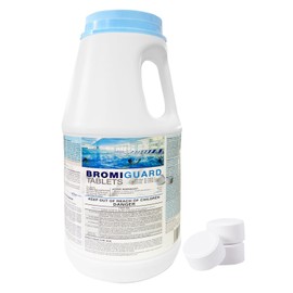 BROMIGUARD Bromine Tablets 1 Inch 4 Lbs for Spa Hot Tub Chemical Tabs | 1" Brominating Tablets Spa & Hot Tub Chemical Sanitizer