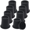 HANIHUA 8 Pack Furniture Risers 3 inch Black Bed Risers,