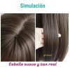 Peluca Cabello Natural Larga Dama Castaño Pelucaa De Mujer
