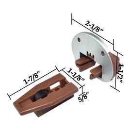 Drawer Guide Kit Compatible with Kenlin Rite-Trak II Model #168 Replacement kit with Metal Backing and Roller for Most Furniture Manufacturers Hardware and Installation Tools, 2 Sets