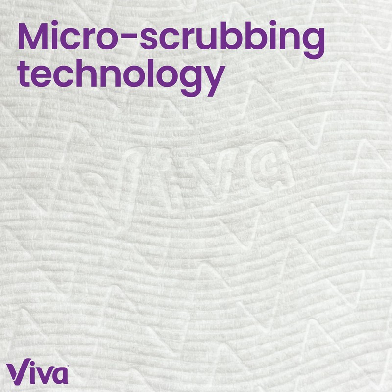 Viva Multi-Surface Cloth Paper Towels, 3 Double Rolls, 110 Sheets