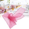 10Pcs Organza Banquet Chair Sash Exquisite Chair Bows Sashes for