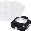 1 Set of Ceramic Waffle Plates Suitable for Syntrox Chef