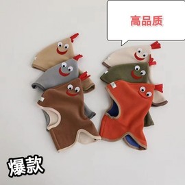 New Boys' Balaclava: Cute Rooster Embroidered Hat for Unisex Kids & Babies - lf2552 Free Size (Recommended 46-52cm) 6 Months - 8 Years) Orange Rooster Hat 3ea